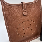 Hermes evelyne mini gold