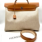 Hermès Herbag lona cruda