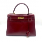 Kelly 28 box calf leather