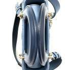Lady Dior in pelle blu a sfumatura