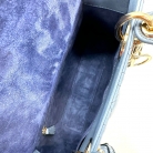 Lady Dior in pelle blu a sfumatura