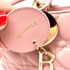 Lady Dior cuero rosa
