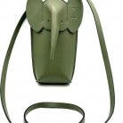 LOEWE Elephant in similpelle verde