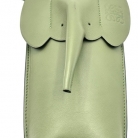 LOEWE Elephant in similpelle verde