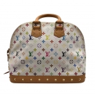 Louis Vuitton Alma Monogram Multicolor Murakami Blanco