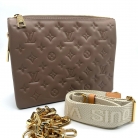 Louis Vuitton Coussin in pelle beige Monogram imbottita