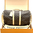 LOUIS VUITTON KEEPALL 45 MONOGRAM WITH SHOULDER STRAP, BOX AND DUST COVER