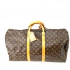 Portaoggetti Louis Vuitton in tela monogram marrone.
