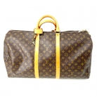 Portaoggetti Louis Vuitton in tela monogram marrone.
