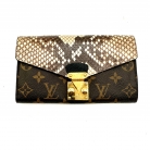 Louis Vuitton Monogram Exotic Flap Long Wallet