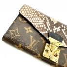 Louis Vuitton Monogram Exotic Flap Long Wallet