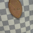 Borsa Louis Vuitton Neverfull MM Damier Azur con iniziali