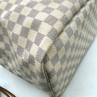 Borsa Louis Vuitton Neverfull MM Damier Azur con iniziali