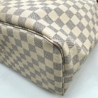 Borsa Louis Vuitton Neverfull MM Damier Azur con iniziali