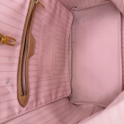 Borsa Louis Vuitton Neverfull MM Damier Azur con iniziali