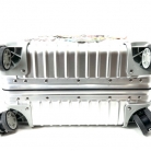 Metallic Rimowa suitcase