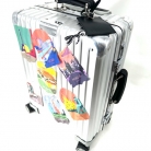 Metallic Rimowa suitcase