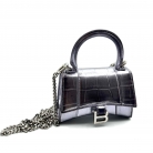micro balenciaga hourglass crocodile