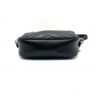Mini Gucci GG Marmont Matelassé black leather bag