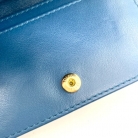 Mini cartera Lady Dior charol azul