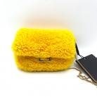 Mini pochette Fendi amarilla