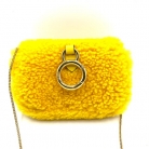 Mini pochette Fendi amarilla