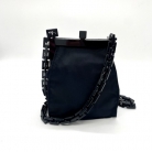 Mini Prada in nylon nero