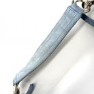 Miu Miu Suede Boho Bag in suede azzurro baby