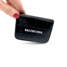 Balenciaga crocodile-effect leather wallet