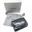 Balenciaga crocodile-effect leather wallet