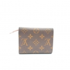 Portafoglio Louis Vuitton marrone e rosa