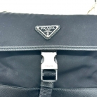 BLACK NYLON PRADA HAND TOILETRY BAG