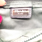 Prada green nylon toiletry bag