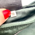 Prada green nylon toiletry bag