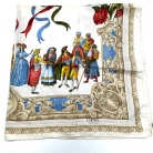 FAZZOLETTO DI SETA LOEWE MULTICOLORE SFONDO BIANCO