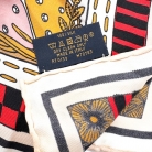 LOUIS VUITTON SILK SCARF RED/BROWN