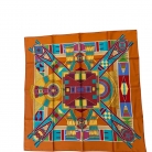 Foulard Hermès LArt Indien des Plaines