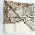 foulard Hermès Marine et Cavalerie