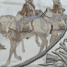 foulard Hermès Marine et Cavalerie