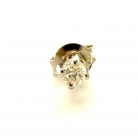 orecchino in oro bianco con diamante