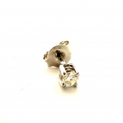 pendiente oro blanco diamante