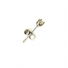 pendiente oro blanco diamante