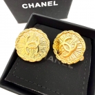 Chanel button-style earrings