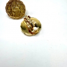 Chanel button-style earrings