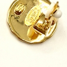 Chanel button-style earrings