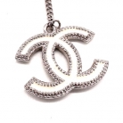 ORECCHINI CHANEL VINTAGE ARGENTATI E BIANCHI