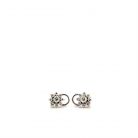 white gold and diamond earrings