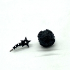 Black Dior earrings