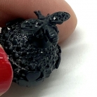Black Dior earrings