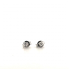pendientes en oro blanco